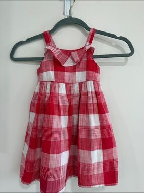 Gymboree Red and White Gingham Ruffle Sundress